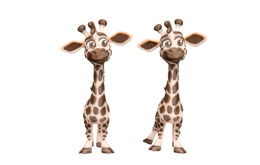 Casal de Girafas Articuladas