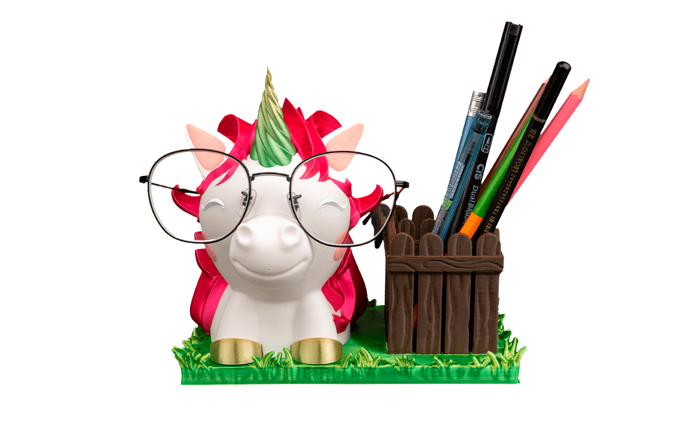 Porta Treco / Porta Caneta - Unicórnio no Campo