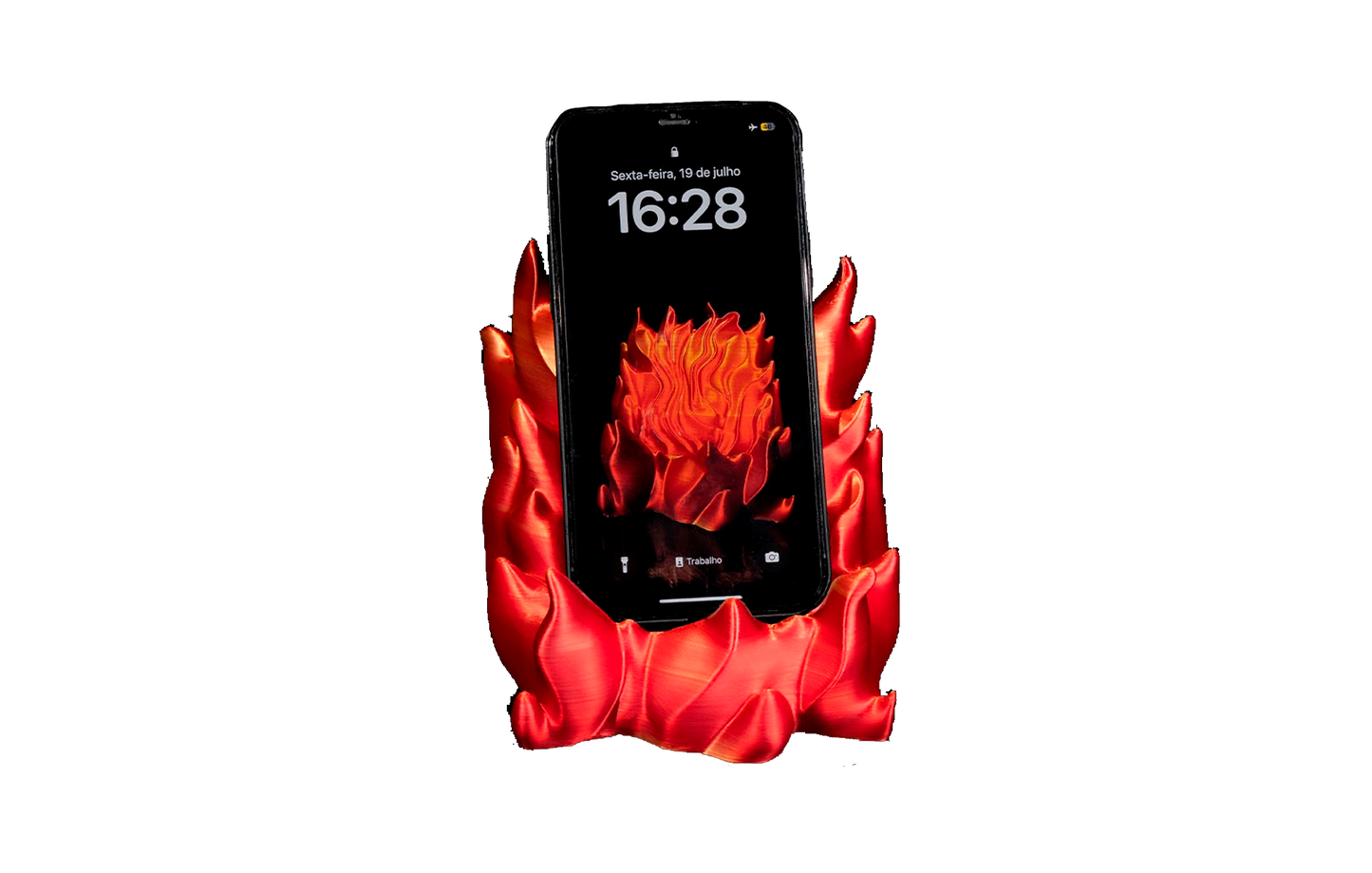 Apoio de Celular - Aura Flamejante
