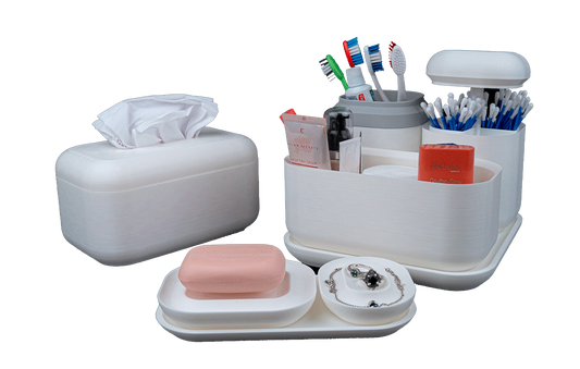 Kit de Organização para Banheiro - Pureza