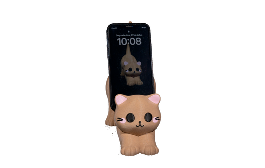 Apoio de Celular - Gatinho Espreguiçando