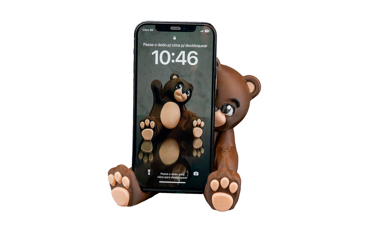 Apoio de Celular - Urso de Pelúcia