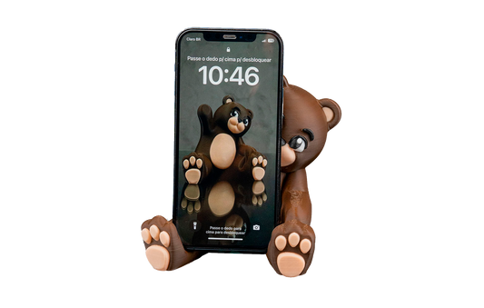 Apoio de Celular - Urso de Pelúcia