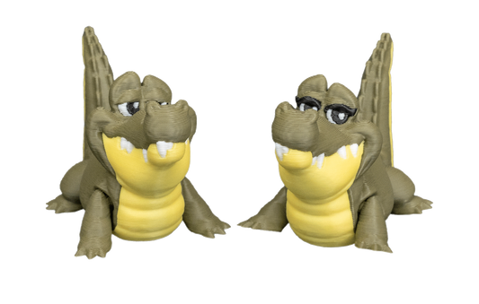 Casal de Crocodilos Articulados