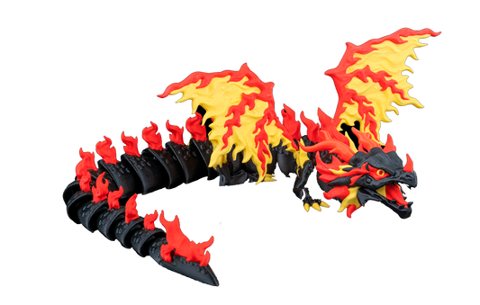 Dragão Articulado - Flamejante