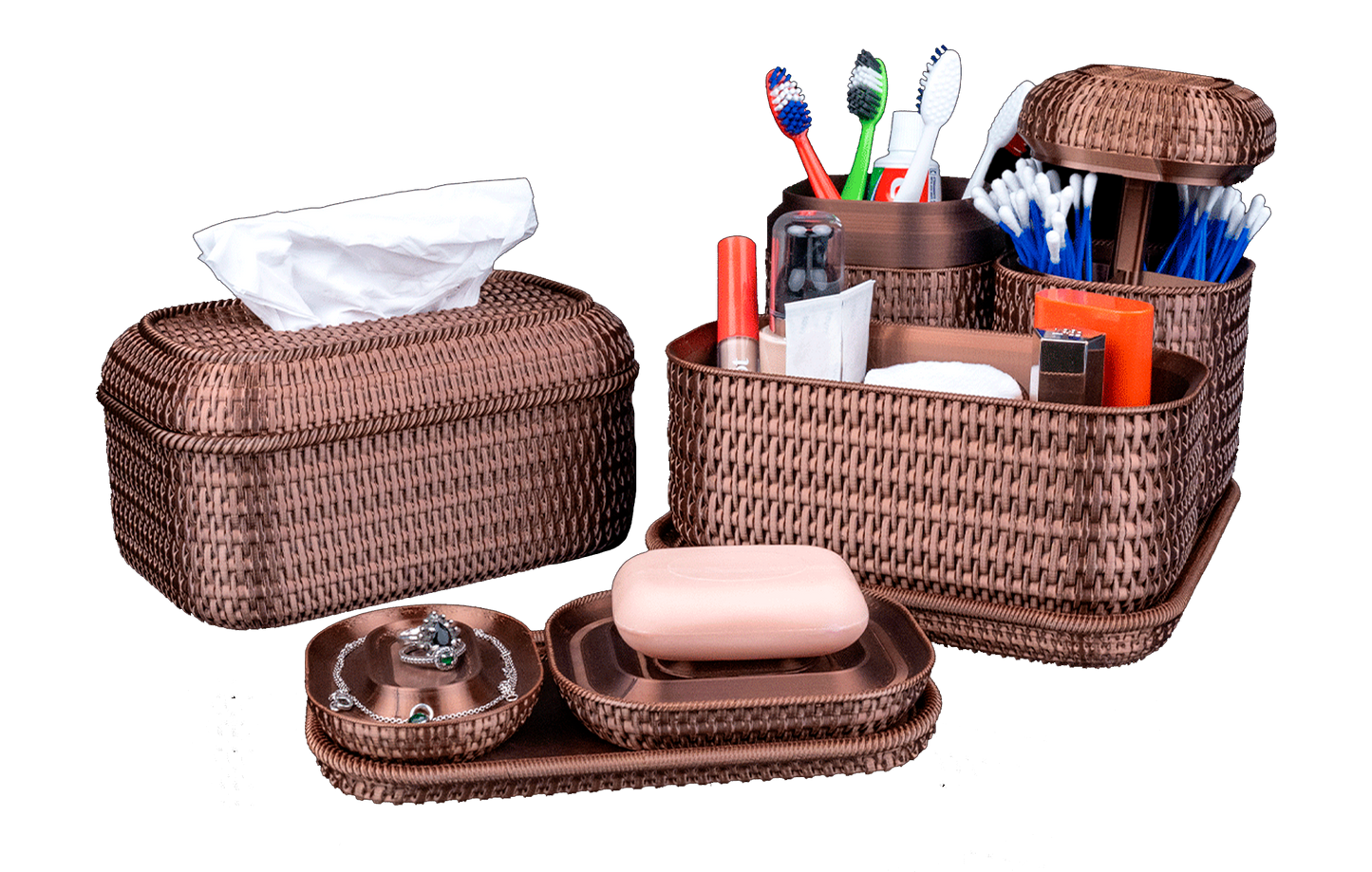 Kit de Organização para Banheiro - Ratan Moderno
