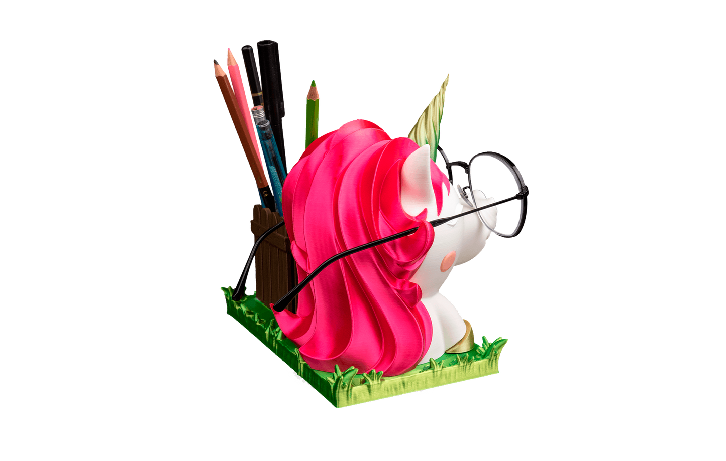 Porta Treco / Porta Caneta - Unicórnio no Campo