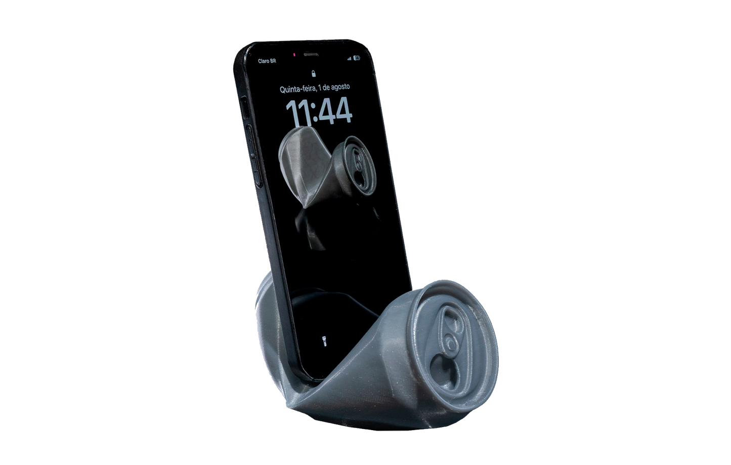 Apoio de Celular - Latinha Amassada