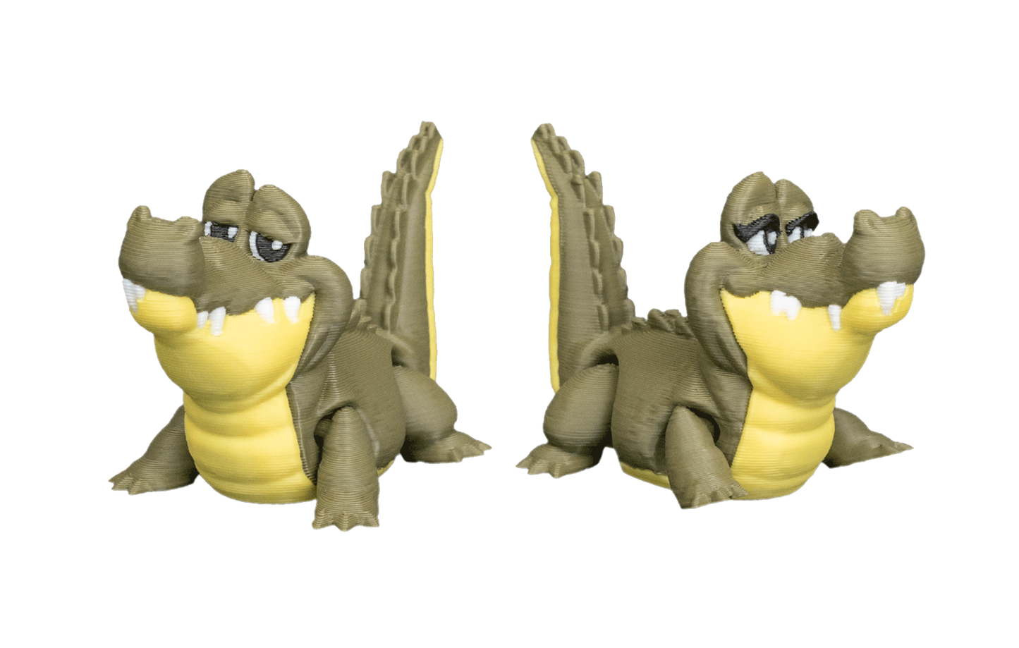 Casal de Crocodilos Articulados