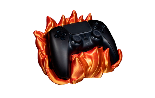 Suporte de Controle de Videogame - Aura Flamejante