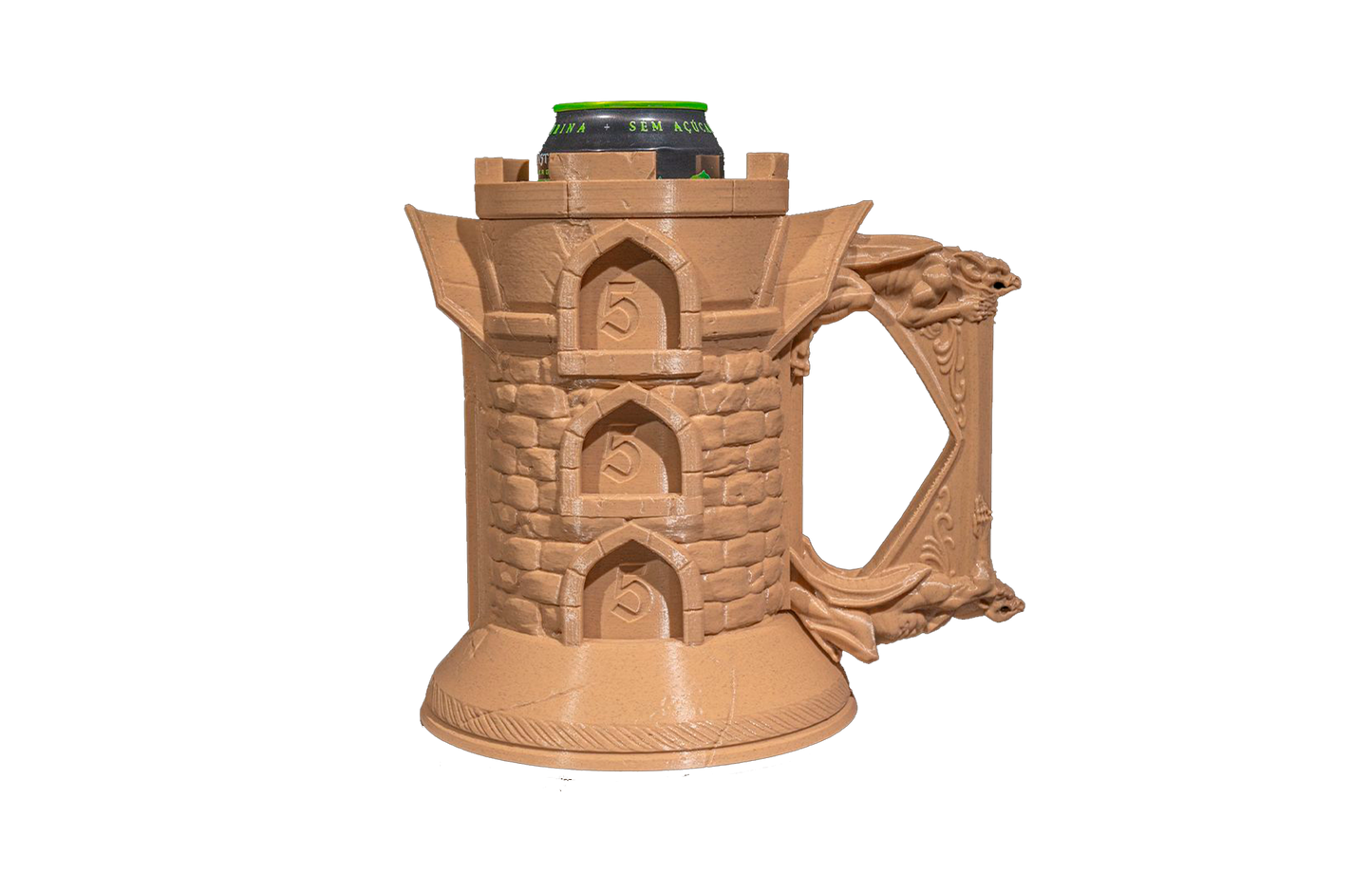 Suporte de Latinha/Copo - Castelo Medieval