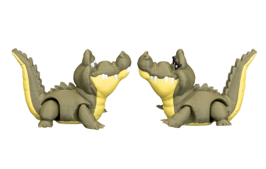 Casal de Crocodilos Articulados