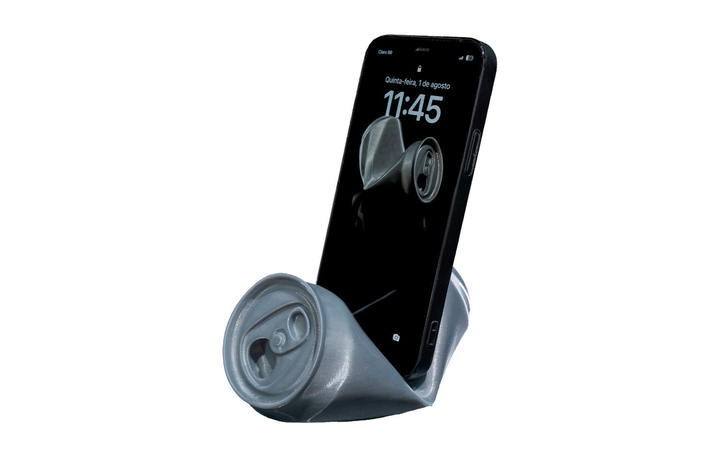 Apoio de Celular - Latinha Amassada