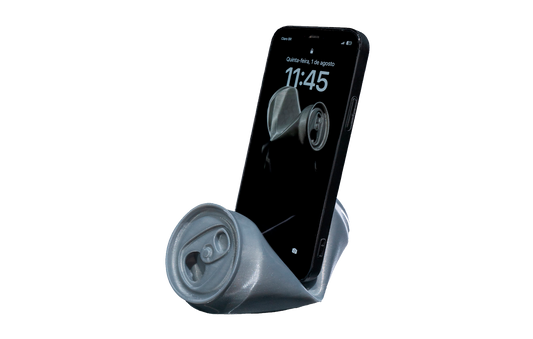 Apoio de Celular - Latinha Amassada
