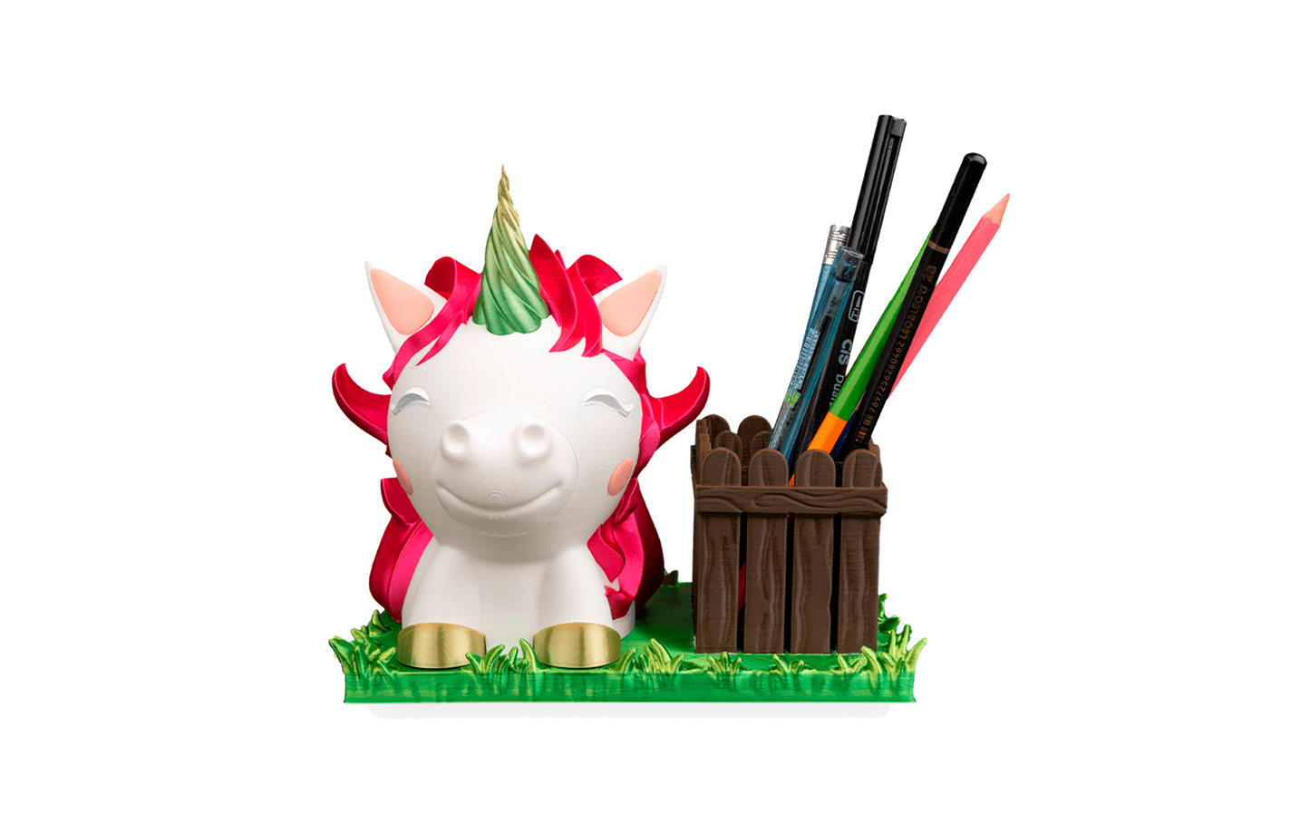 Porta Treco / Porta Caneta - Unicórnio no Campo