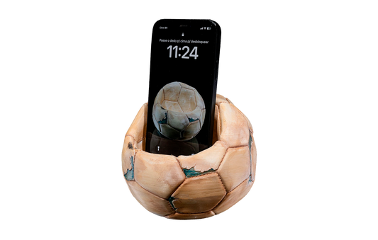 Apoio de Celular - Bola de Futebol Vintage