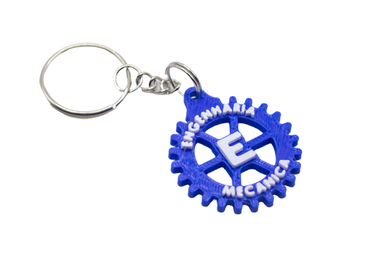 Chaveiro com Símbolo da Engenharia Mecânica