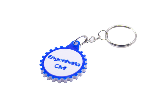 Chaveiro com Símbolo da Engenharia Civil