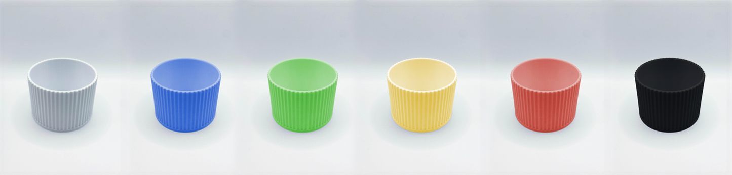 Vaso Cilíndrico Delicado com Ranhuras