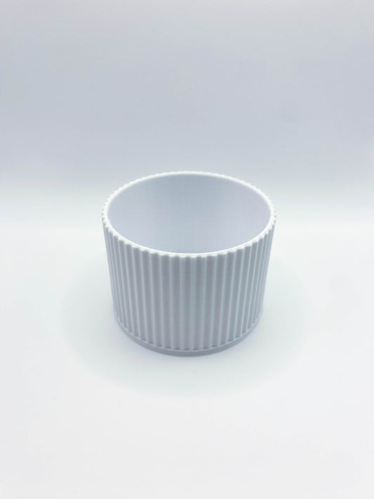 Vaso Cilíndrico Delicado com Ranhuras