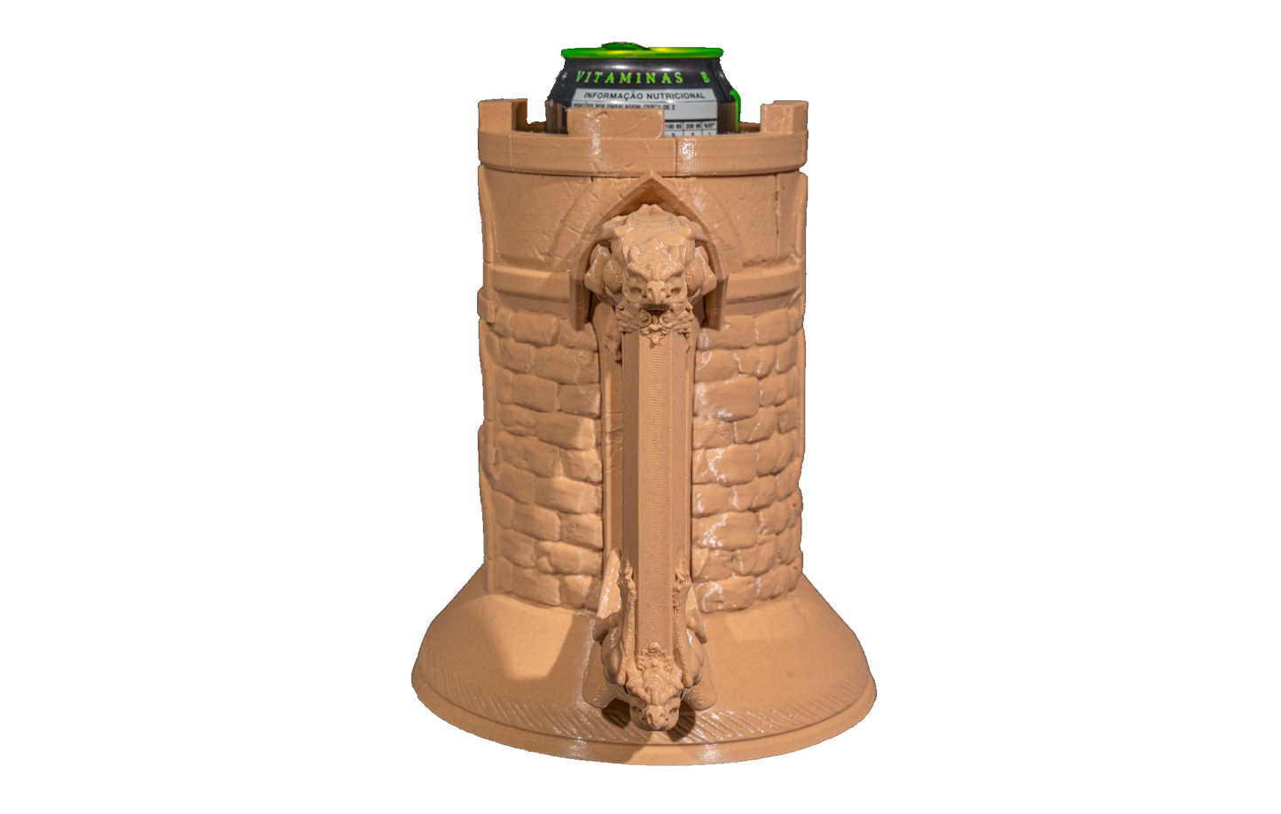 Suporte de Latinha/Copo - Castelo Medieval