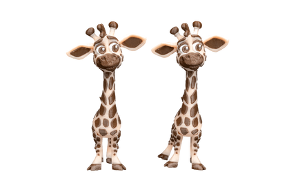 Casal de Girafas Articuladas