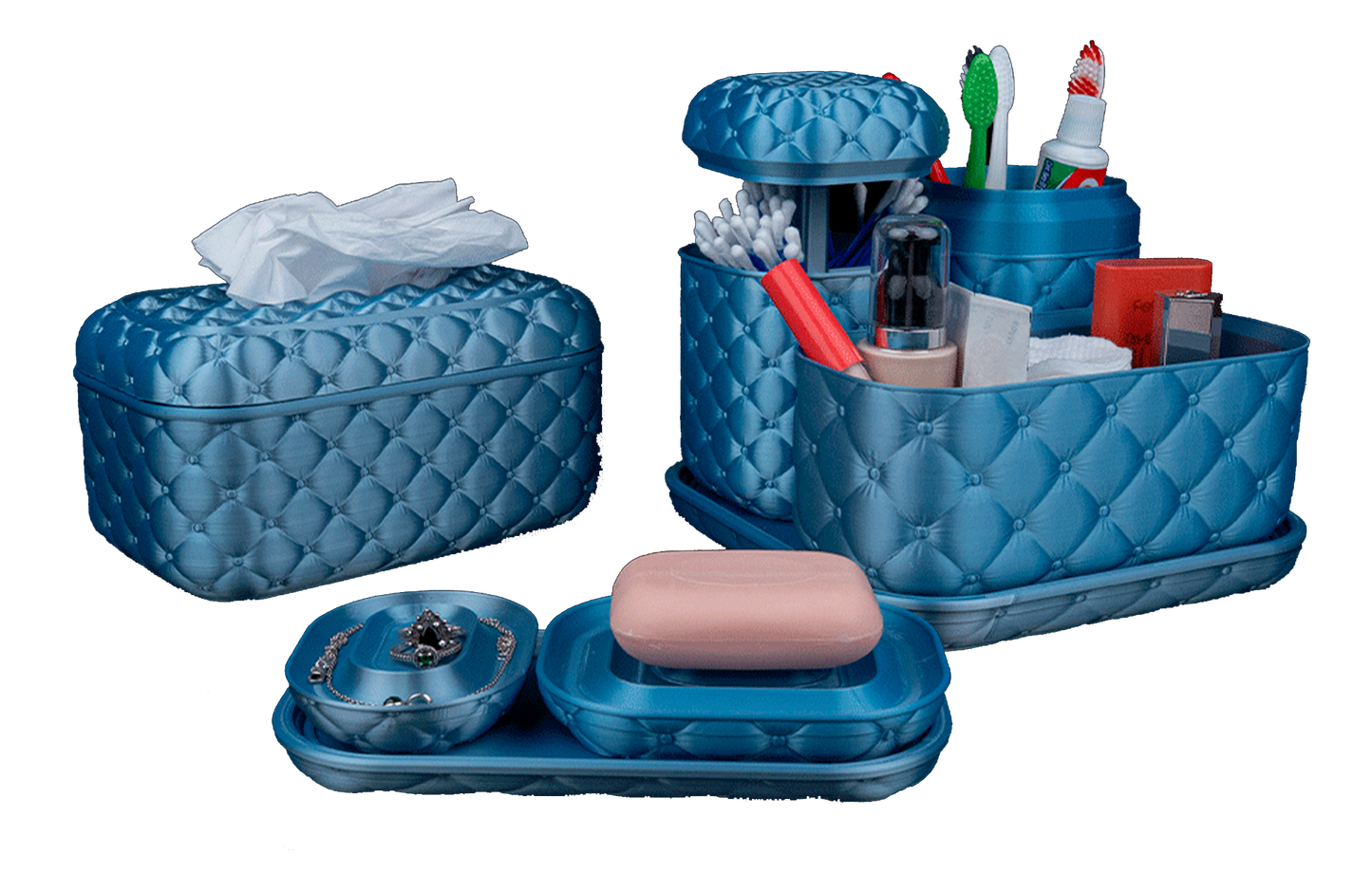 Kit de Organização para Banheiro - Vintage