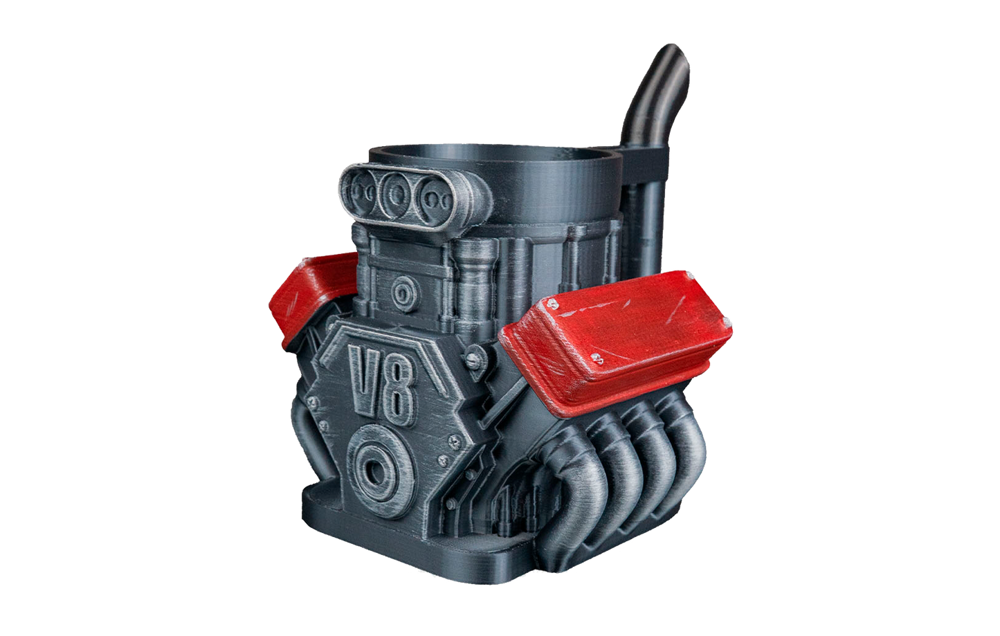 Suporte de Latinha/Copo - Motor V8