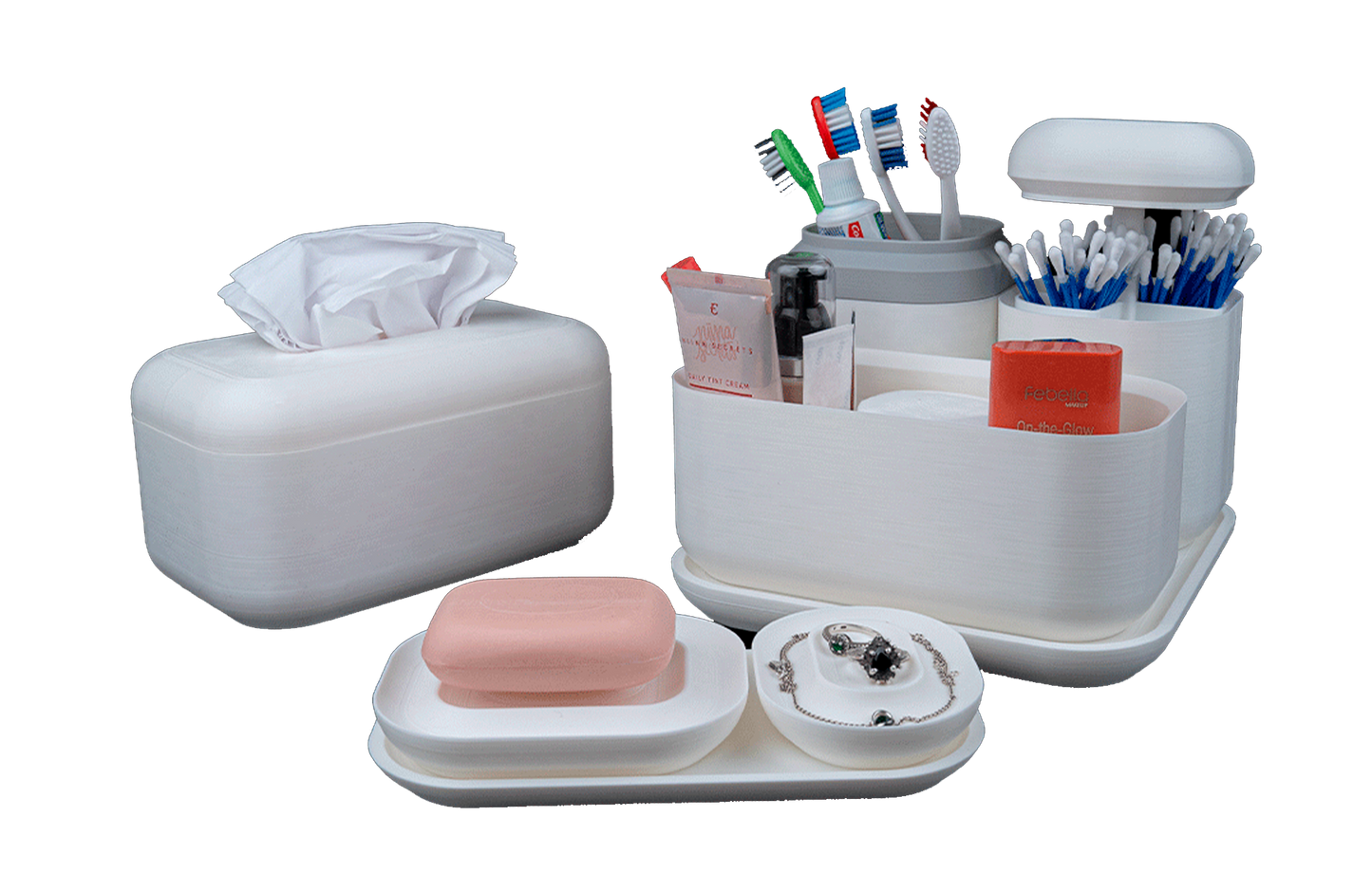 Kit de Organização para Banheiro - Pureza