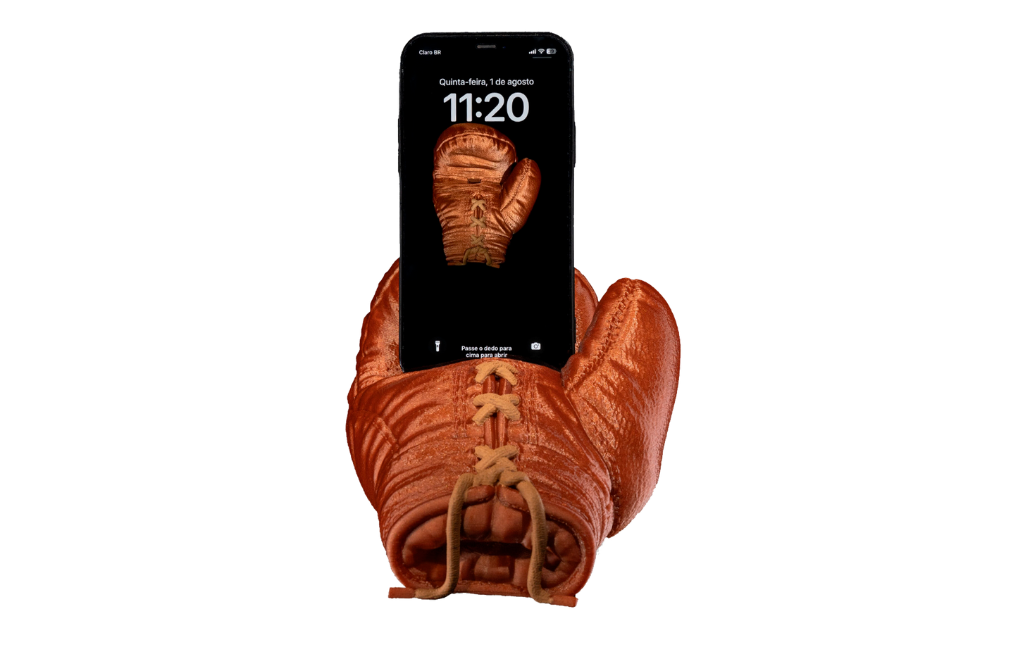 Apoio de Celular - Luva de Boxe