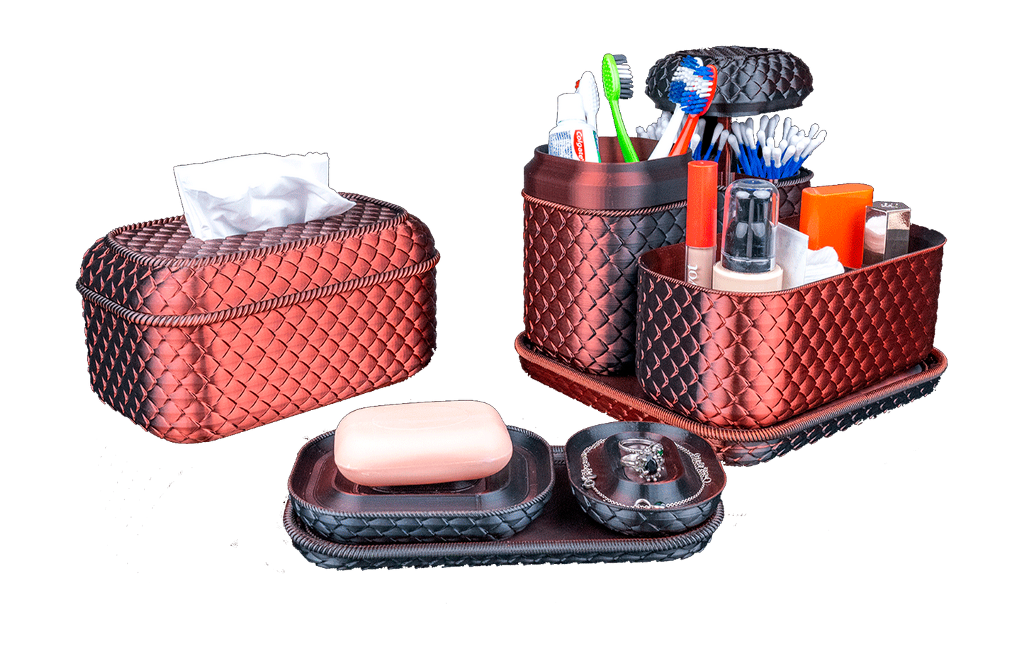 Kit de Organização para Banheiro - Elegante
