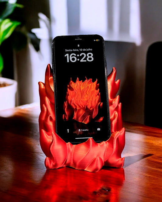 Apoio de Celular - Aura Flamejante