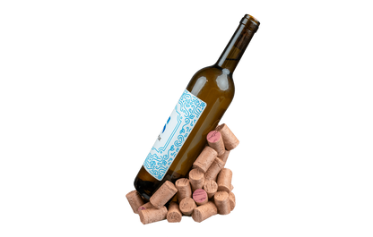 Suporte para Garrafa de Vinho - Base com Rolhas