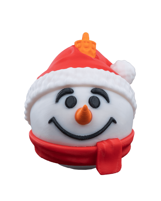 Enfeite de Árvore - Cabeça de Boneco de Neve