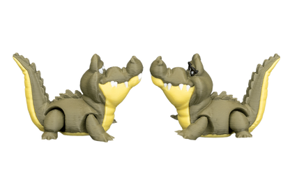 Casal de Crocodilos Articulados