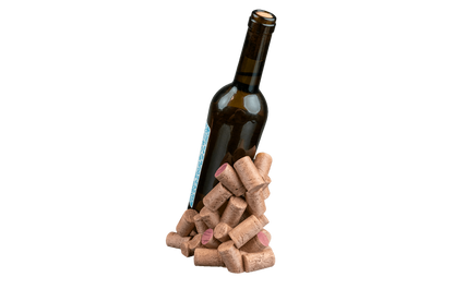 Suporte para Garrafa de Vinho - Base com Rolhas
