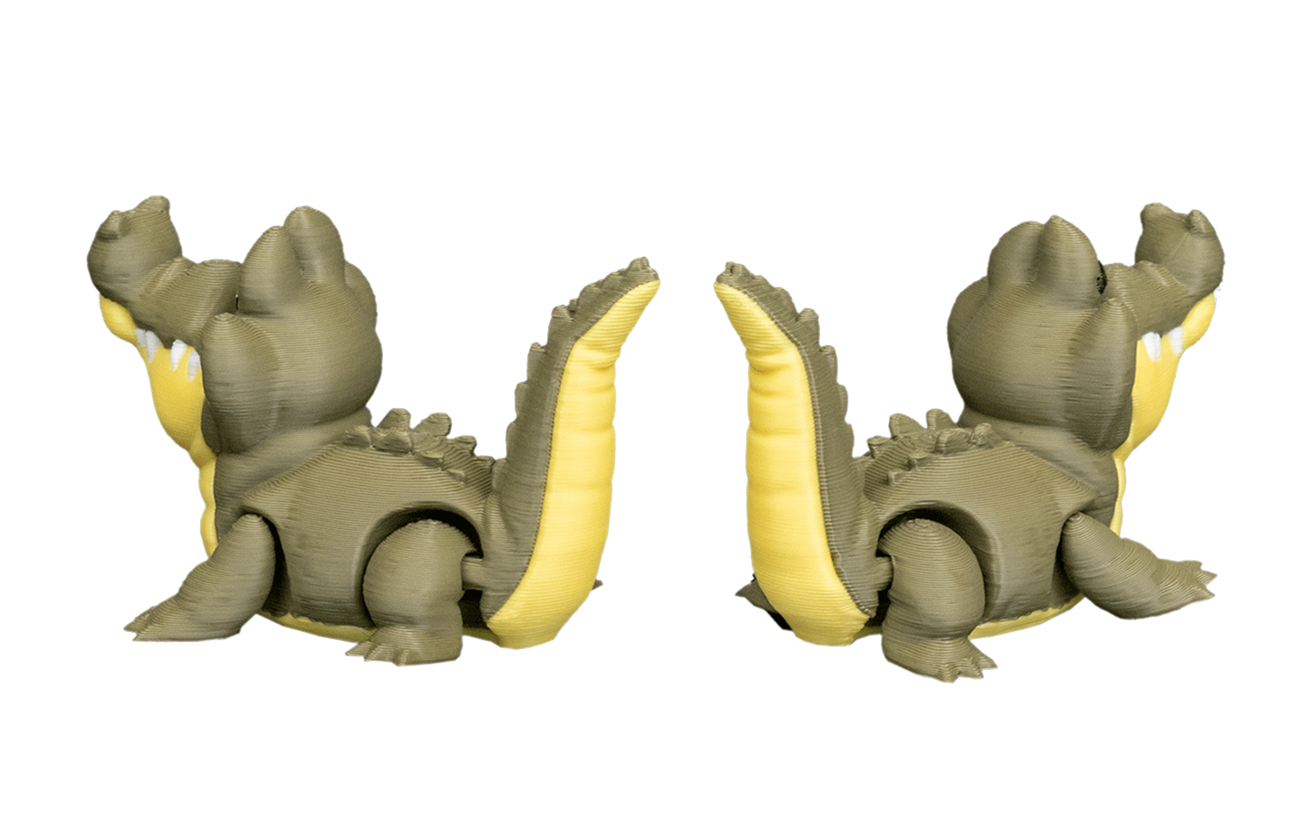 Casal de Crocodilos Articulados