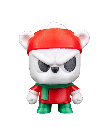 Chaveiro e Enfeite de Árvore - Urso Polar Bravo