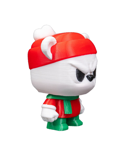 Chaveiro e Enfeite de Árvore - Urso Polar Bravo