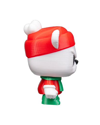 Chaveiro e Enfeite de Árvore - Urso Polar Bravo