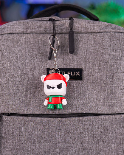 Chaveiro e Enfeite de Árvore - Urso Polar Bravo