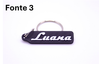 [CUSTOMIZÁVEL] Chaveiro com Nome