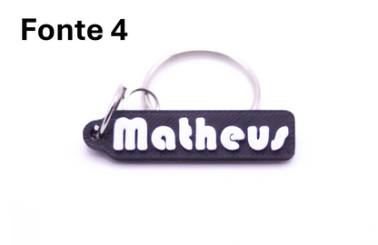 [CUSTOMIZÁVEL] Chaveiro com Nome