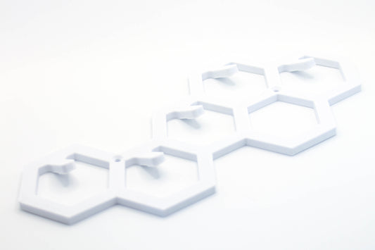 Porta Chaves com Design Hexagonal Moderno