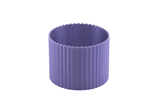 Vaso Cilíndrico com Ranhuras Modernas