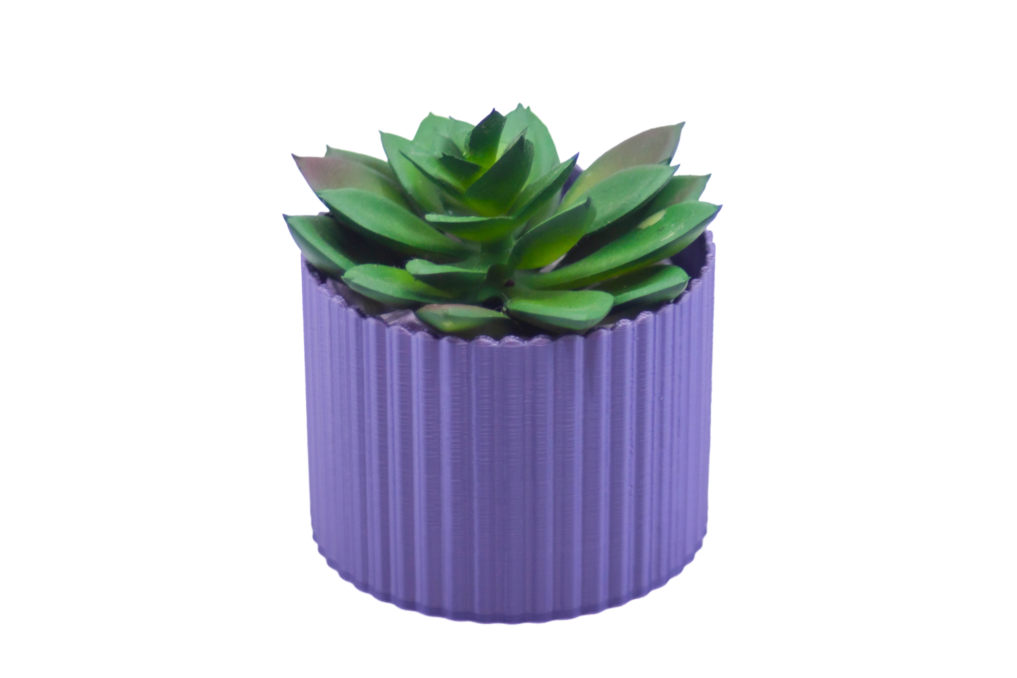 Vaso Cilíndrico com Ranhuras Modernas