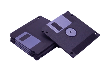 Porta copos com Design de Disquetes