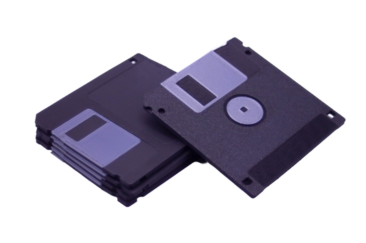 Porta copos com Design de Disquetes
