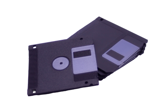Porta copos com Design de Disquetes