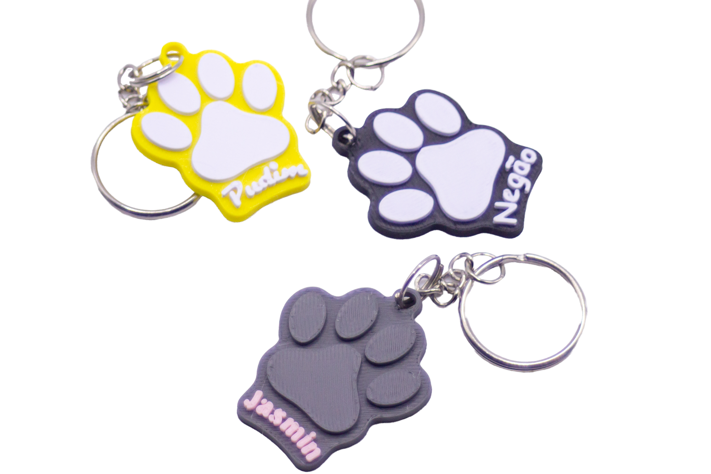 [CUSTOMIZÁVEL] Chaveiro de Patinha de Pet